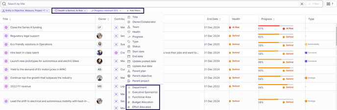 Filters in Discover table-2