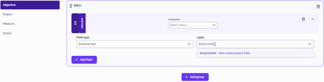 New field added to endorsement custom field type