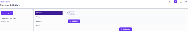 New group in dropdown custom field type
