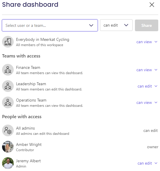 Team Permissions