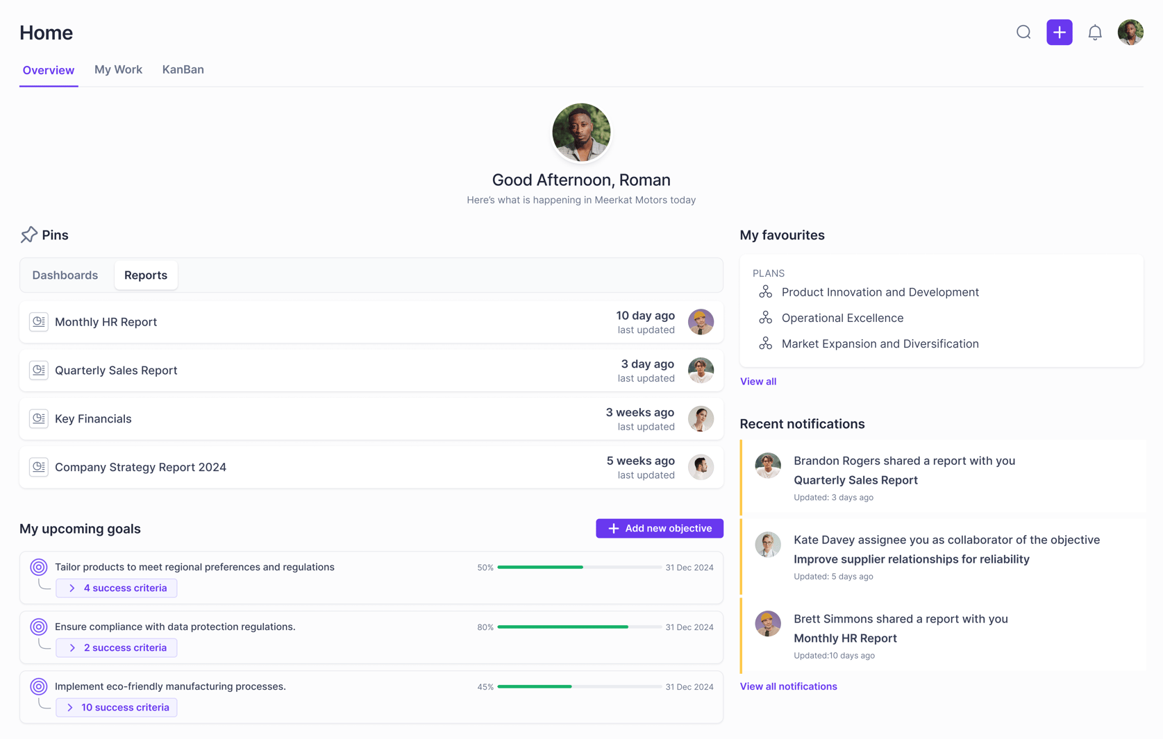 Pinning your most important Reports for Other Users